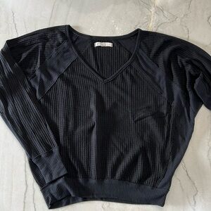 We The Free V-Neck Slouchy Long Sleeve Top